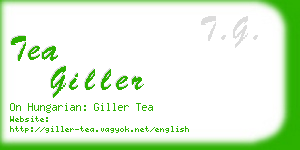 tea giller business card